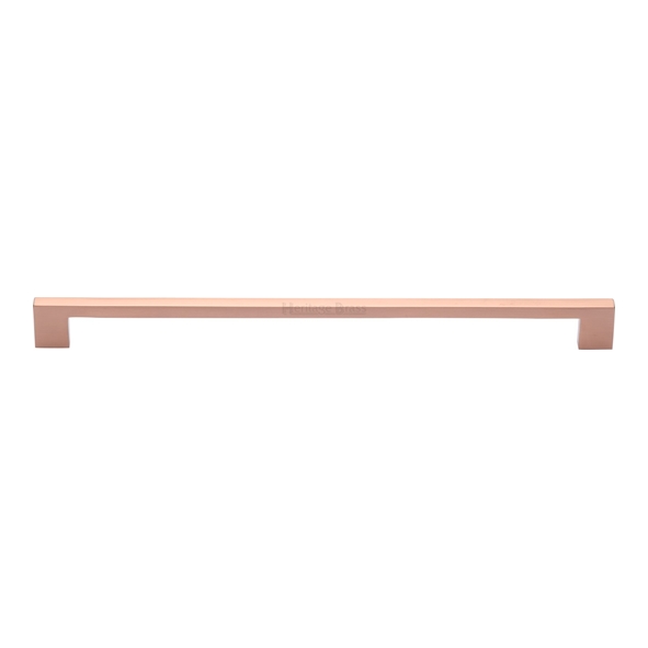 C0337 320-SRG • 320 x 340 x 30mm • Satin Rose Gold • Heritage Brass Metro Cabinet Pull Handle